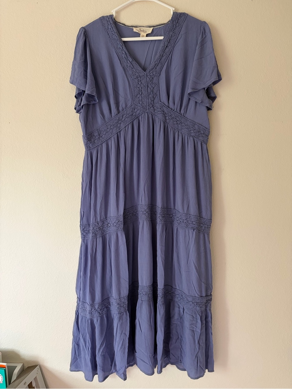 Nurture by Westbound Petites Dusty Lavender V-Neck Maxi Dress PXL Petite XL